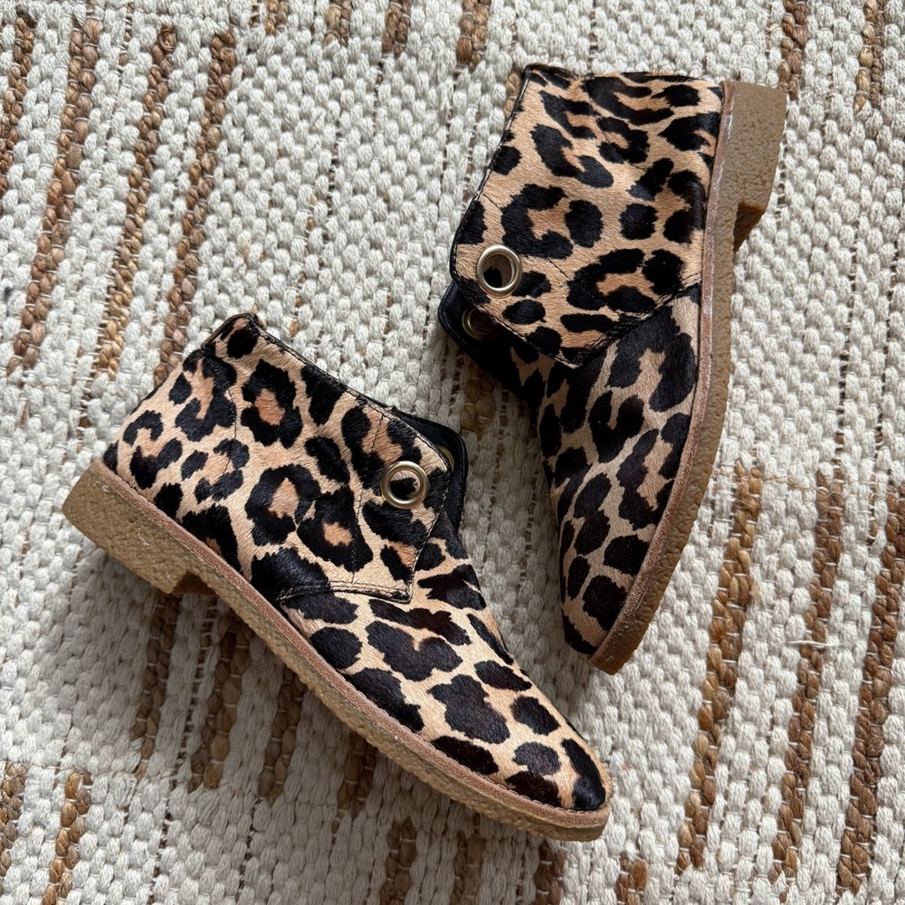 Kate Spade New York Barrow Leopard Print Calf Hair Chukka Ankle Boots